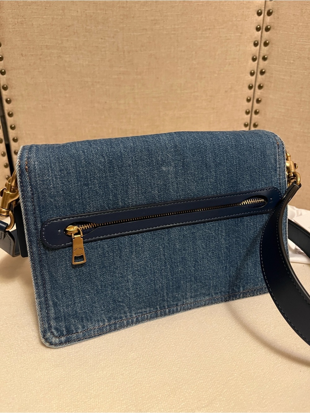 EUC Coach Chain Tabby Denim (Missing Chain Strap) - Picture 12 of 16